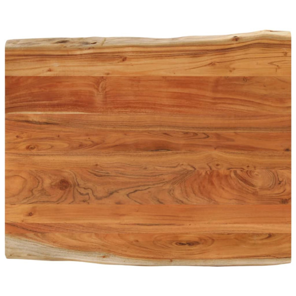 Tablero de mesa rectangular borde natural acacia 90x80x2.5 cm D