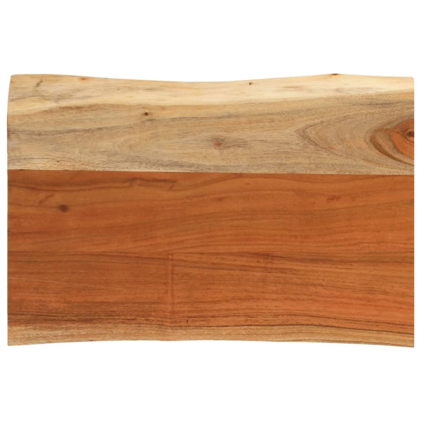 Borda de mesa retangular natural acacia 60x40x3.8 cm D