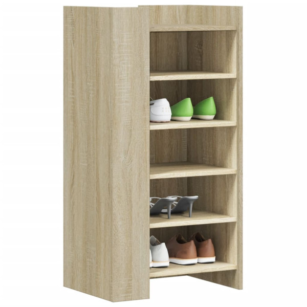 Mueble zapatero madera ingeniería roble Sonoma 52x37.5x100 cm D