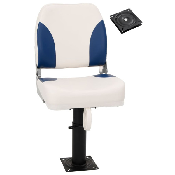 Asiento de barco con pedestal altura ajustable 360° giratorio Asiento de barco con pedestal altura ajustable 360° giratorio D