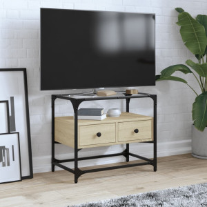 Mobiliário Crystal TV e Woodwork Oak Sonoma 60x35x51 cm D