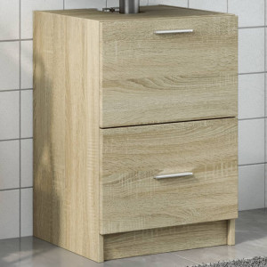 Armario de lavabo madera de ingeniería roble Sonoma 40x37x59 cm D