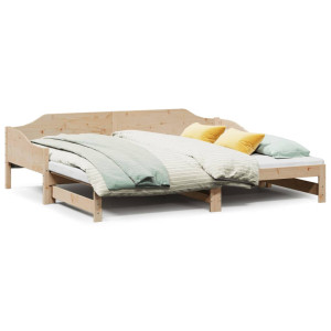 Sofá cama nido madera maciza de pino 90x200 cm D