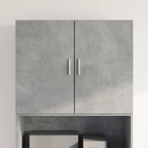 Painel de parede de madeira engenharia de concreto cinza 80x42.5x64 cm D