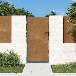 Puerta de jardín acero corten 85x200 cm D