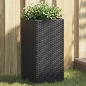 Jardim de rattan sintético preto 30x30x60 cm D