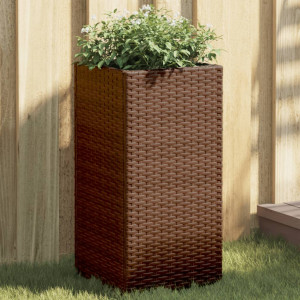 Jardim de rattan sintético marrom 30x30x60 cm D