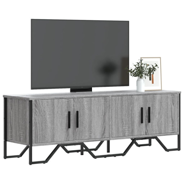 Mueble de TV madera de ingeniería gris sonoma 122x34x41 cm D