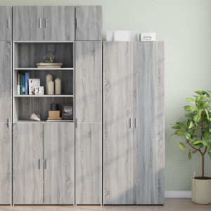 Armario estrecho madera ingeniería gris Sonoma 30x42.5x225 cm D