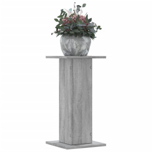 Soportes de plantas 2 uds madera gris Sonoma 30x30x60 cm D