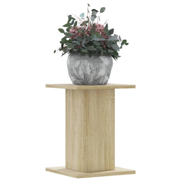 Soportes para plantas 2 uds madera roble Sonoma 30x30x40 cm D