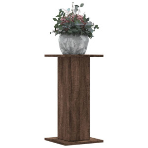 Soportes de plantas 2 uds madera marrón roble 30x30x60 cm D