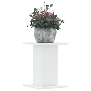 Soportes de plantas 2 uds madera ingeniería blanco 30x30x40 cm D