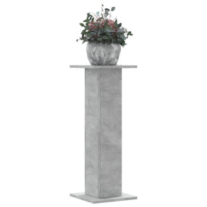 Suportes de plantas 2 pcs de madeira cinza de concreto 30x30x80 cm D