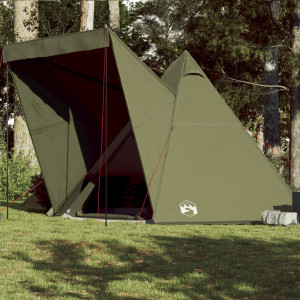 Tenda familiar Tipi 6 pessoas à prova d'água verde azeitona D