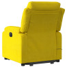 Sillón reclinable de masaje elevable terciopelo amarillo 5