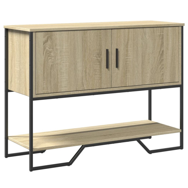 Mesa consola madera de ingeniería roble Sonoma 100x35x74.5 cm D