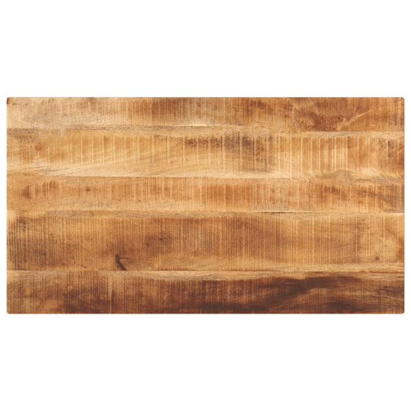 Tablero de mesa rectangular madera mango rugosa 120x60x2.5 cm D