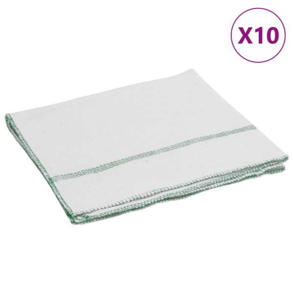 Bayets 10 uds brancos com listras verdes 50x60 cm D