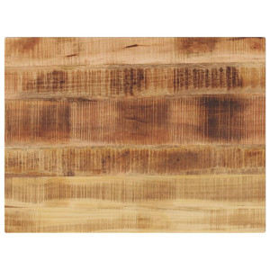 Tablero de mesa rectangular madera mango rugosa 80x60x2.5 cm D