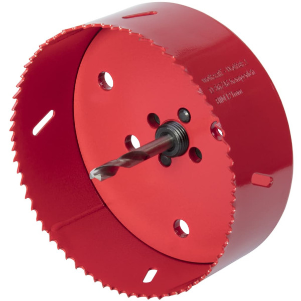 wolfcraft Escala da coroa 152 mm Bi-Metal vermelho 5498000 D