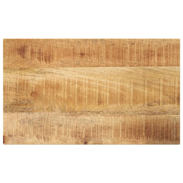 Tablero de mesa rectangular madera mango rugosa 50x30x3.8 cm D