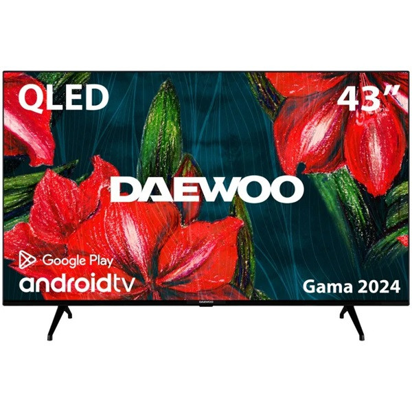 Tv daewoo 43pulgadas qled 4k uhd - d43dm55uqpms - android smart tv D