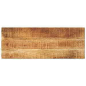 Tablero de mesa rectangular madera mango rugosa 90x20x3.8 cm D