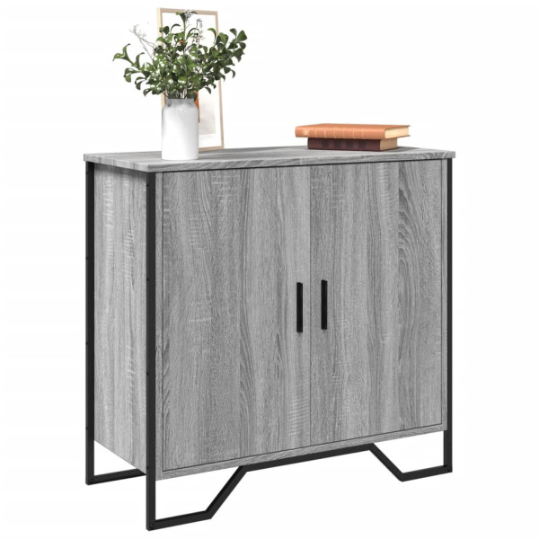 Aparador madera de ingeniería gris Sonoma 78x35.5x74.5 cm D