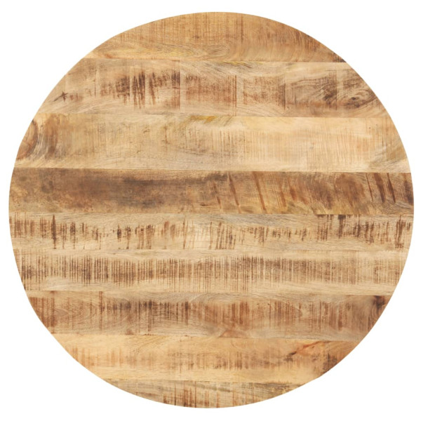 Superficie de mesa redonda madera maciza de mango 25-27 mm 50cm D