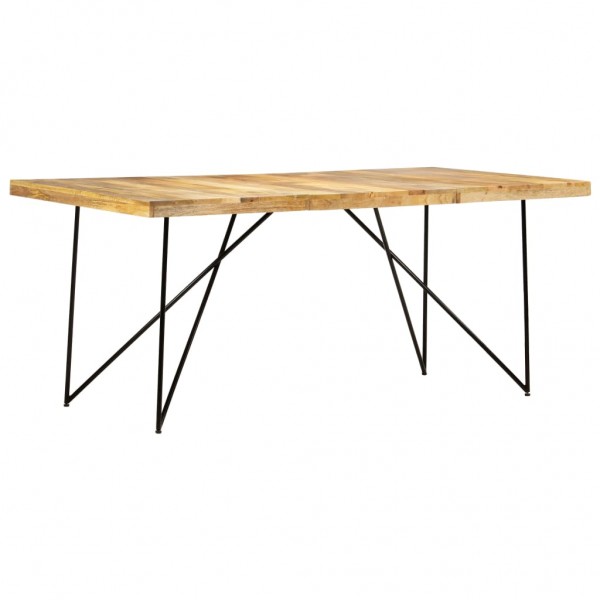 Mesa de jantar de madeira maciça de mangue 180x90x76 cm D