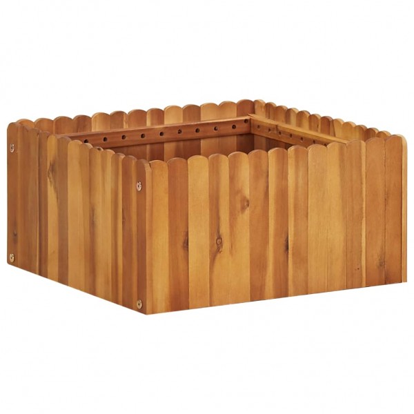 Arraial de madeira maciça de acácia 50x50x25 cm D