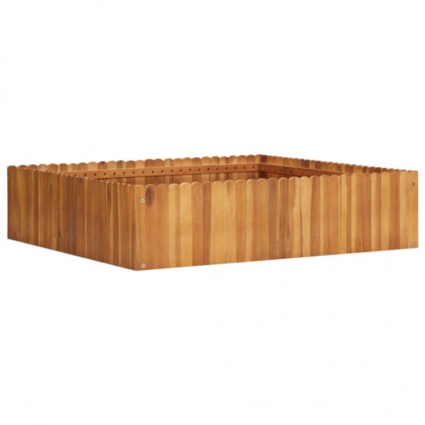 Arraial de madeira maciça de acácia 100x100x25 cm D