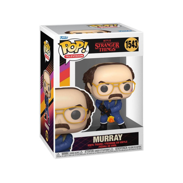 Funko pop tv: stranger things s4 murray with flametrower D