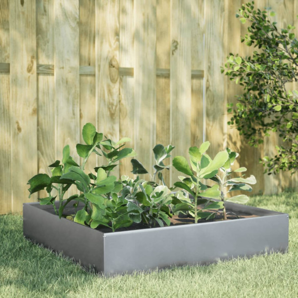 Jardinera de acero galvanizado 100x100x33.5 cm D