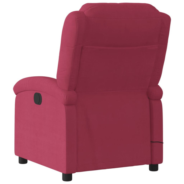 Sillón reclinable de terciopelo rojo tinto M 5