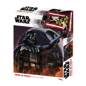 Puzle lenticular prime 3d star wars darth vader y la estrella de la muerte 500 piezas D