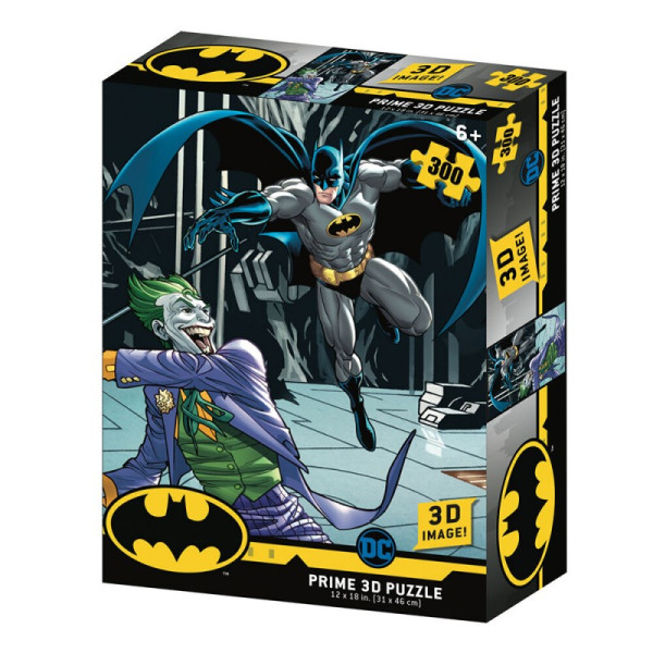 Puzzle 3d lenticular dc comics batman vs joker 300 piezas D