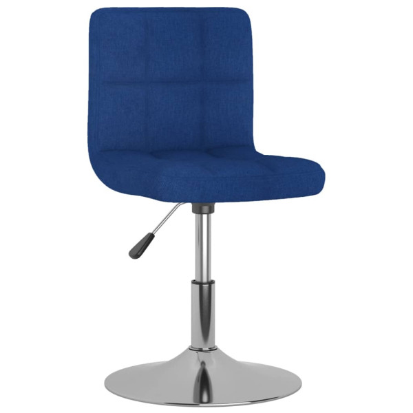 Silla de comedor giratoria tela azul D