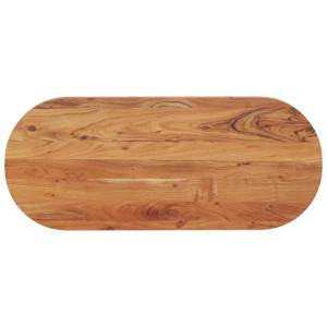 Mesa de mesa oval madeira maciça acácia 140x60x3.8 cm D