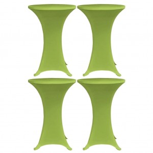 Funda elástica para mesa 4 unidades 60 cm verde D