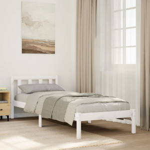 Cama extralarga sin colchón madera maciza de pino 80x220 cm D