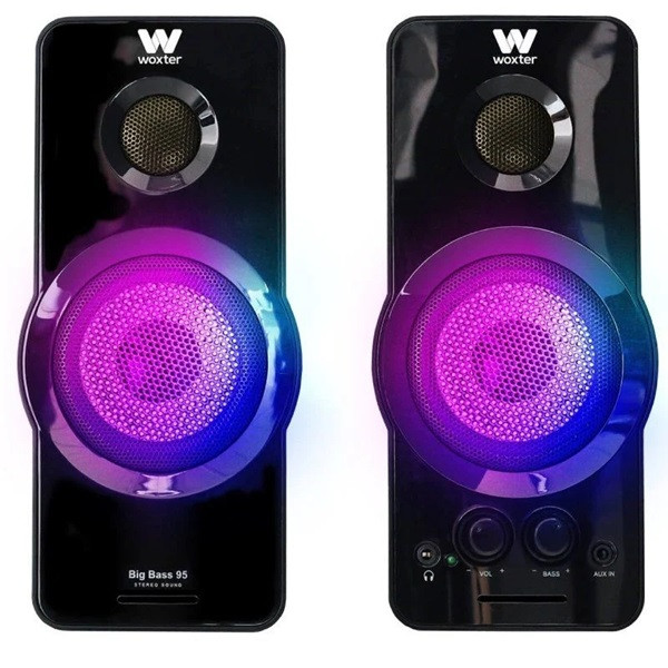 Altavoces woxter big bass 95 rgb/ 20w/ 2.0 D