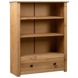 Librería de madera maciza de pino estilo Panamá 80x35x110 cm D