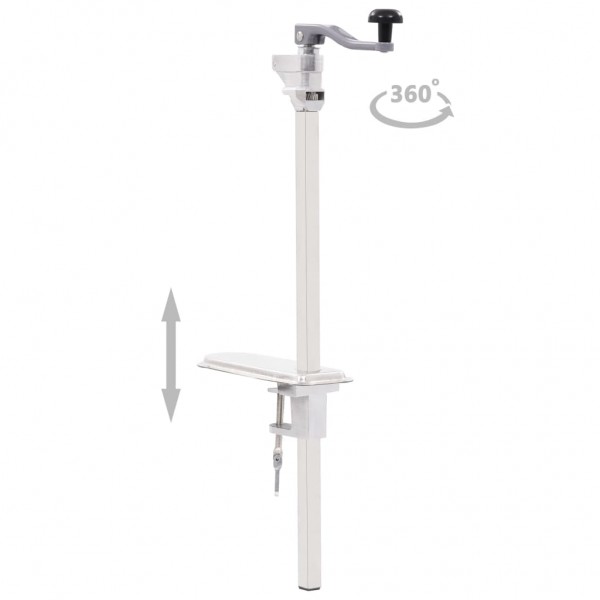 Abridor latas de aluminio y acero inoxidable plateado 70 cm M 4