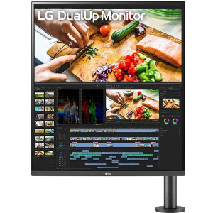 Monitor profesional lg dualup ergo 28mq780-b 27.6'/ sdqhd/ multimedia/ regulable en altura/ negro D