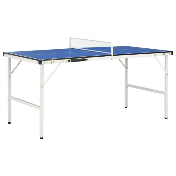 Mesa de ping pong con red azul 152x76x66 cm D
