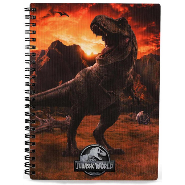 Libreta efecto 3d Into the Wild Jurassic World D