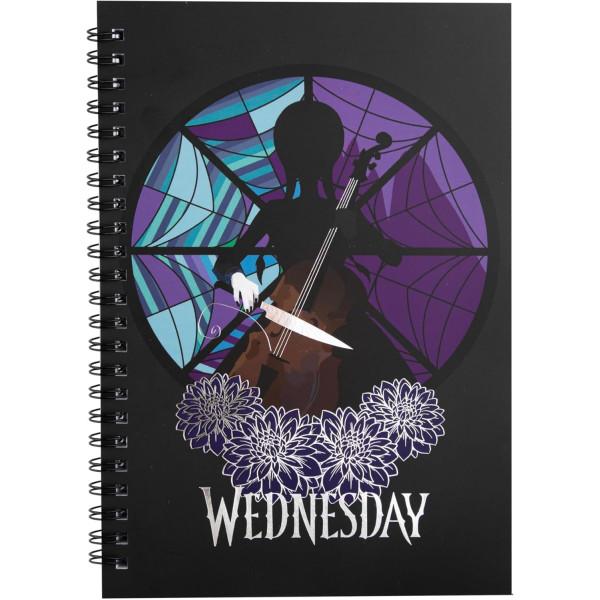 Libreta Cinereplicas Wednesday Addams -  Miercoles y Violonchelo D