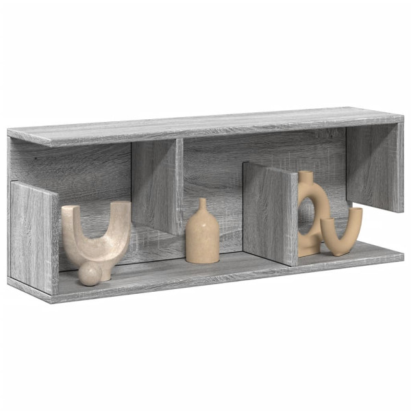 Armario de pared madera de ingeniería gris Sonoma 80x20x30 cm D